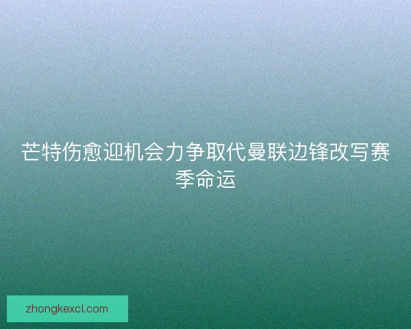 芒特伤愈迎机会力争取代曼联边锋改写赛季命运